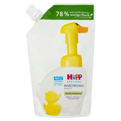Hipp Babysanft kacsás utántöltő mosakodóhab - 250 ml