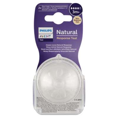Philips Avent Natural Respons etetőcumi 4 hónapos kortól - 2 db