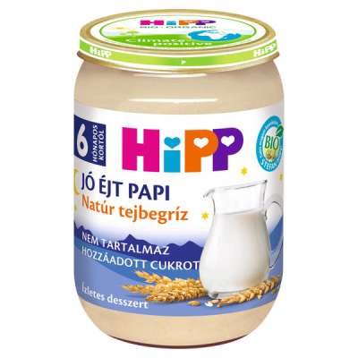 Hipp Bio natúr tejberizs 8 hónapos kortól - 190 g