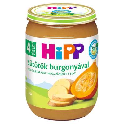 Hipp bébiétel sütőtökkel és burgonyával 4 hónapos kortól - 190 g