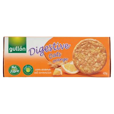 Gullon digestive zabpelyhes narancsos keksz - 425 g