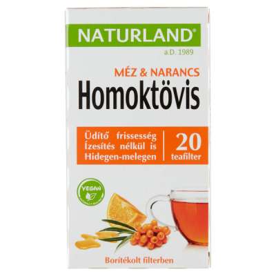 Naturland homoktövis - méz - narancs ízesítésu tea - 40 g