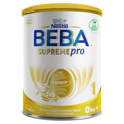 Beba Supremepro 1 tejalapú anyatej-helyettesítő tápszer fehérje-hidrolizátumból 0 hónapos kortól - 400 g