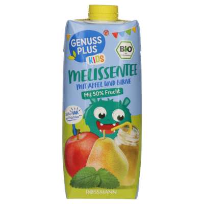 Genuss Plus Kids Melissen tea alma-körte 3 éves kortól -  500 ml