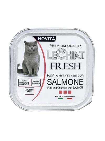 Lechat Fresh konzerv macskáknak, lazacpástétom - 100 g