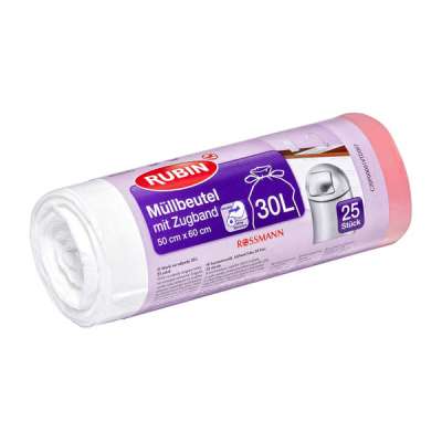 Rubin szemeteszsák önzáró szalaggal 30 liter - 25 db