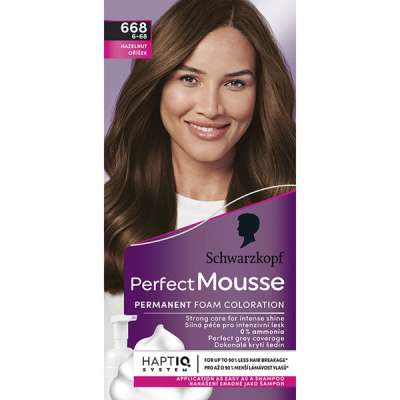 Schwarzkopf Perfect Mousse hab állagú hajfesték 668 mogyoró - 1 db