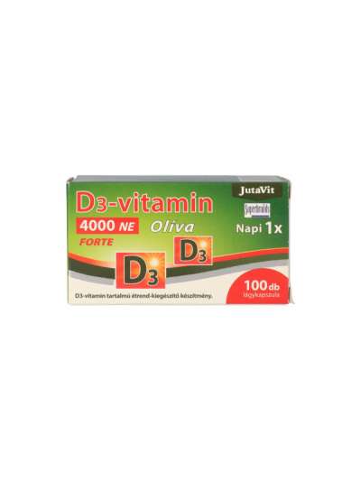 JutaVit D3-vitamin 4000NE Olíva Forte tabletta - 100 db