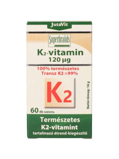 JutaVit K2 vitamin étrendkiegészítő tabletta - 60 db