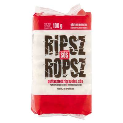 Ripsz Ropsz puffasztott rizsszelet, sós - 100 g