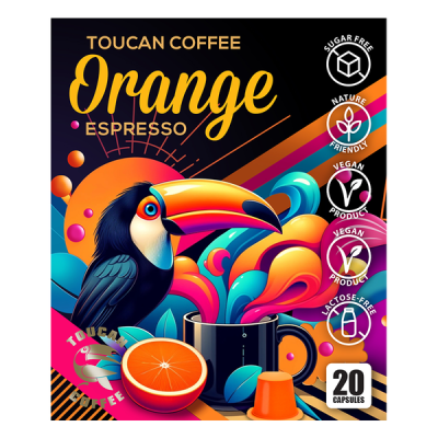 Toucan Orange Espresso Nespresso kávékapszula - 20 db