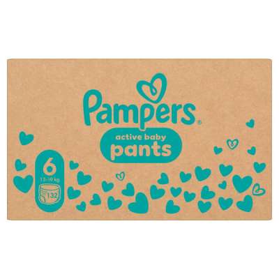 Pampers Active Baby bugyipelenka 13-19 kg, méret: 6 - 132 db