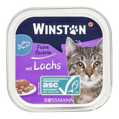 Winston állateledel macskáknak lazaccal - 100 g