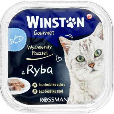 Winston állateledel macskáknak hallal - 100 g