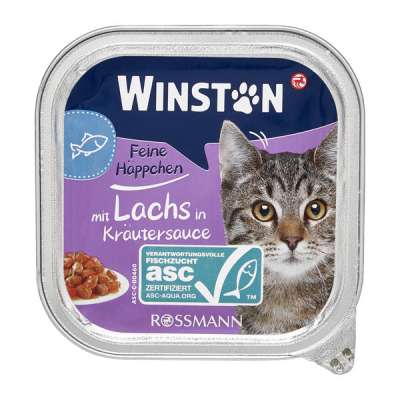 Winston állateledel macskáknak lazaccal - 100 g