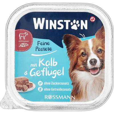 Winston állateledel felnőtt kutyáknak, borjúval és szárnyassal - 150 g