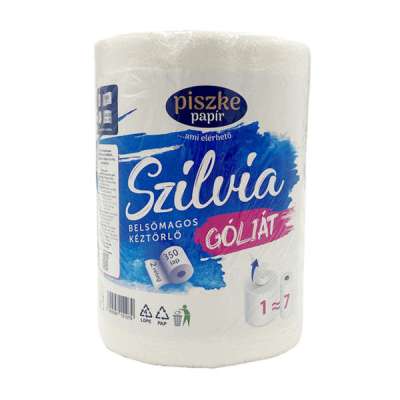 Szilvia Góliát háztatási papírtörlő belsőmagos 350 lapos 2 rétegű - 1 db