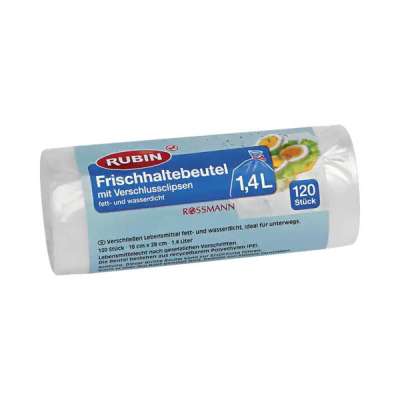 Rubin frissentartó tasak 1,4 liter - 120 db