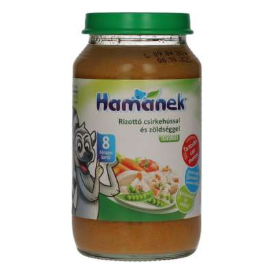 Hamánek Bébiétel Csirkehússal És Zöldséggel 8 Hónapos Kortól - 230 g