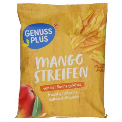 Genuss Plus szárított mangó csíkok - 100 g