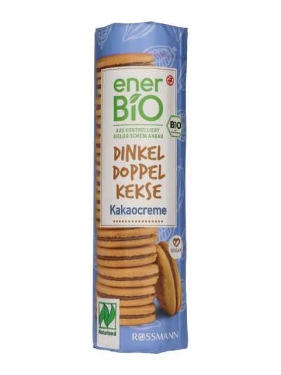 enerBio Tönköly kakaókrémes keksz - 330 g
