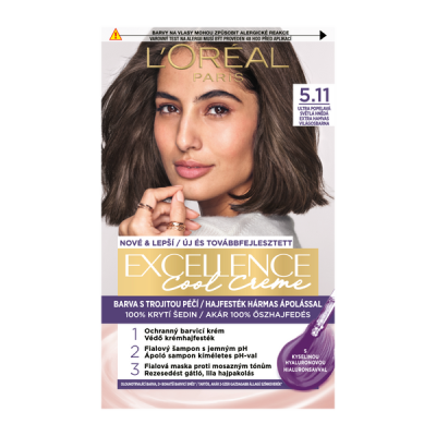 L'Oréal Paris Excellence Cool Creme hajfesték /5.11 extra hamvas világosbarna - 1 db