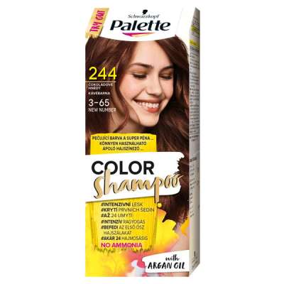 Schwarzkopf Palette Color Shampoo hajfesték 244 kávébarna - 1 db