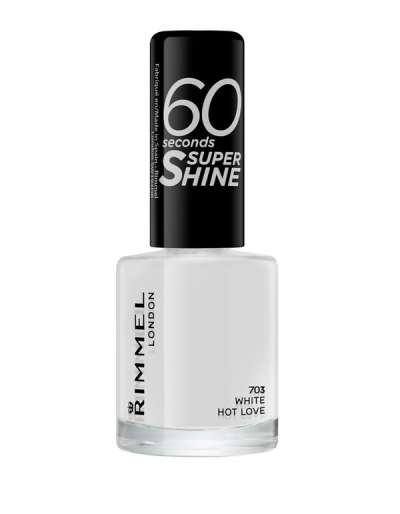 Rimmel 60 seconds Super Shine körömlakk /703 white hot love - 1 db