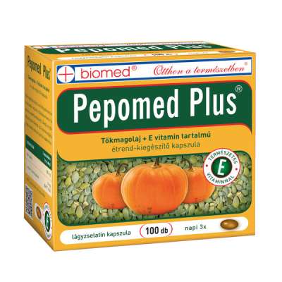 Biomed Pepomed Plus® tökmagolaj kapszula - 100 db