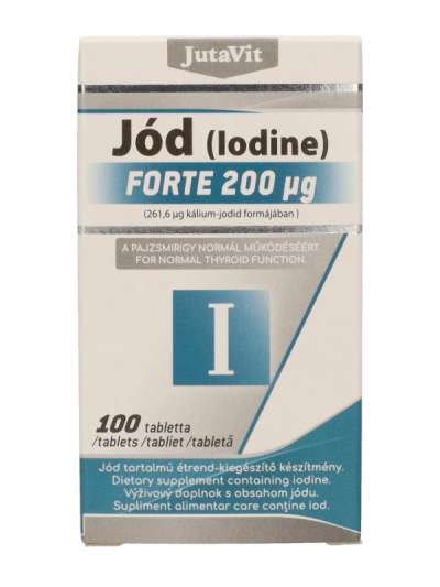 JutaVit Jód Forte étrend-kiegészítő tabletta - 100 db