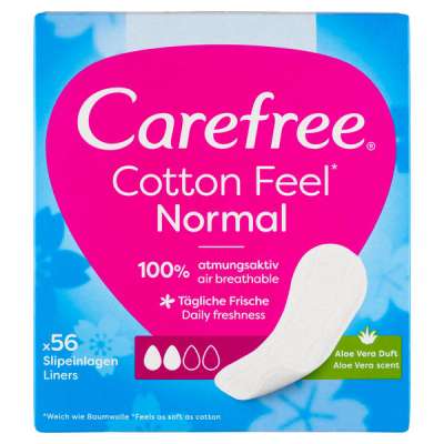 Carefree Cotton Aloe tisztasági betét - 56 db