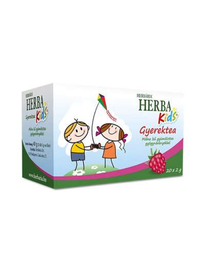 Herba Kids Málna ízű gyümölcstea gyógynövényekkel - 40 g