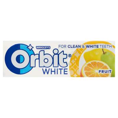 Orbit white fruit ízesítésű drazsé - 14 g
