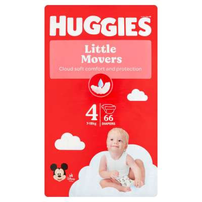 Huggies Little Movers 4 nadrágpelenka 7-18 kg - 66 db