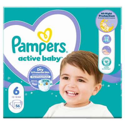 Pampers Active Baby Giant Pack pelenka 13-18 kg, méret: 6 - 56 db