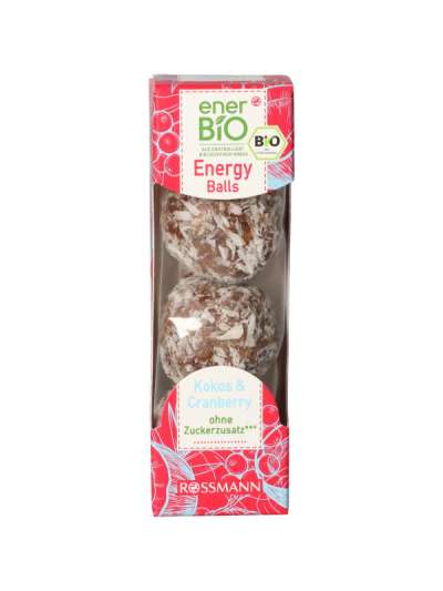 enerBio áfonyás kókuszos energia golyó, gluténmentes - 60 g