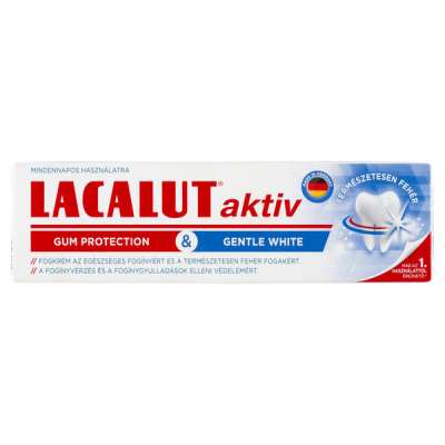 Lacalut aktiv gum protection & gentle white fogkrém - 75 ml