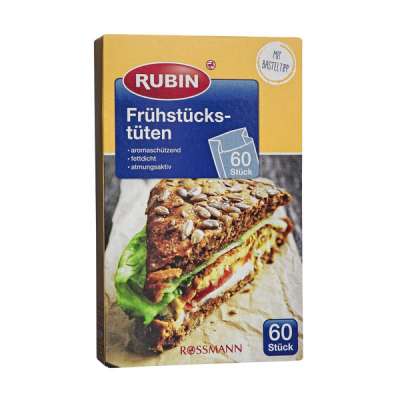 Rubin uzsonnás tasak - 60 db