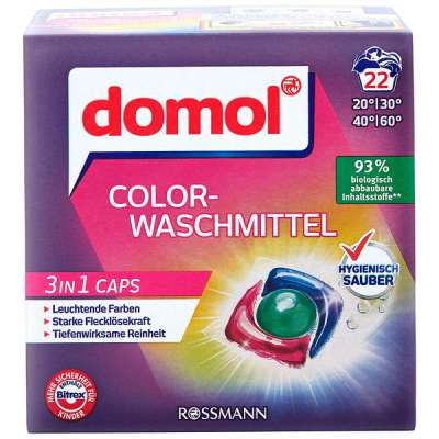 Domol 3in1 Color mosókapszula -  22 db