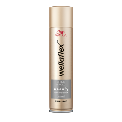 Wellaflex Shine & Hold hajlakk - 250 ml