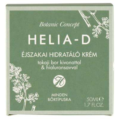 Helia-D Botanic Concept Tokaji Aszús Hidratáló éjszakai arckrém - 50 ml