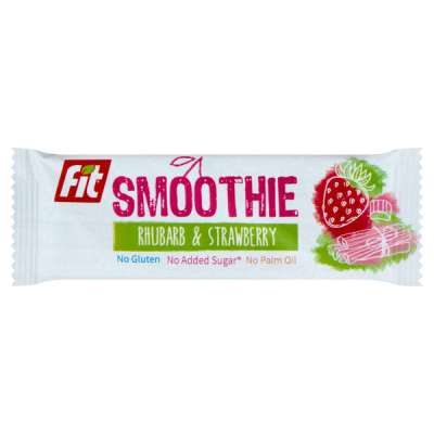 Fit Smoothie gluténmentes szelet eper-rebarbara - 32 g