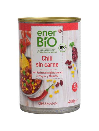 enerBio chili sin carne - 400 g
