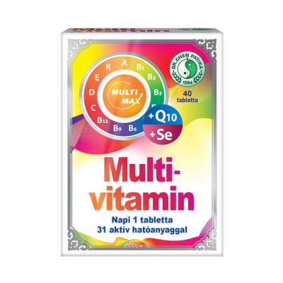 Dr. Chen Patika Multi-Max Vitamin + Q10 + Szelén tabletta - 40 db