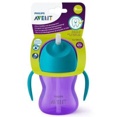 Philips Avent SCF796/02 Bendy szívószálas itatópohár 9 hónapos kortól 200 ml - 1 db