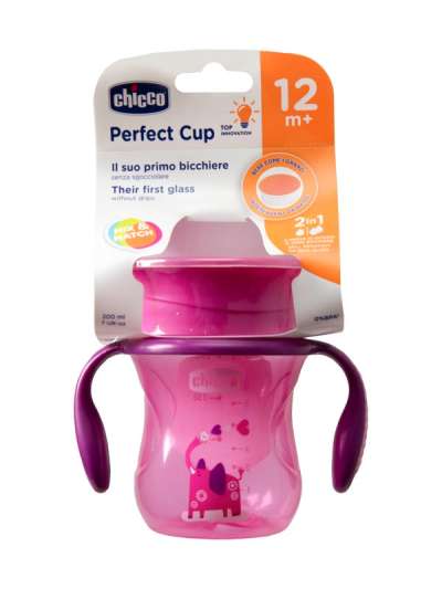 Chicco Perfect 360 Rózsaszín Itatópohár 12 Hónapos Kortól - 1 db