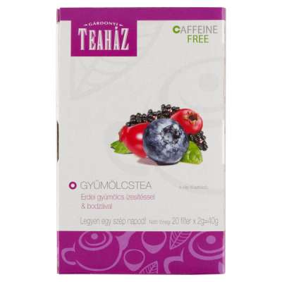 Gárdonyi Teaház gyümölcstea erdei gyümölcs ízesítéssel és bodzával - 40 g