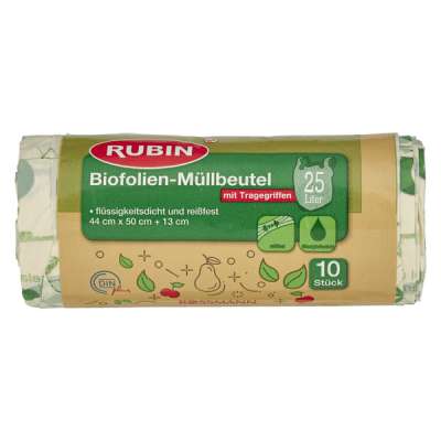 Rubin Bio füles szemeteszsák 25 liter - 10 db