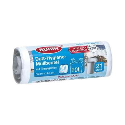 Rubin szemeteszsák tengeri frissesség illattal 10 liter - 21 db