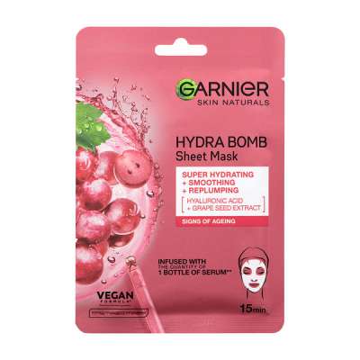 Garnier Skin Naturals textilmaszk szőlőmagkivonattal - 28 g